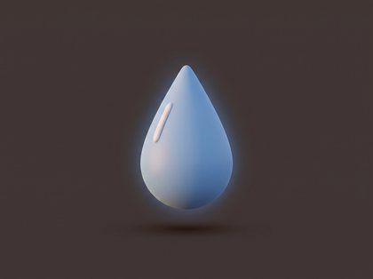 Ícono de gota de agua para detección de fugas en edificios