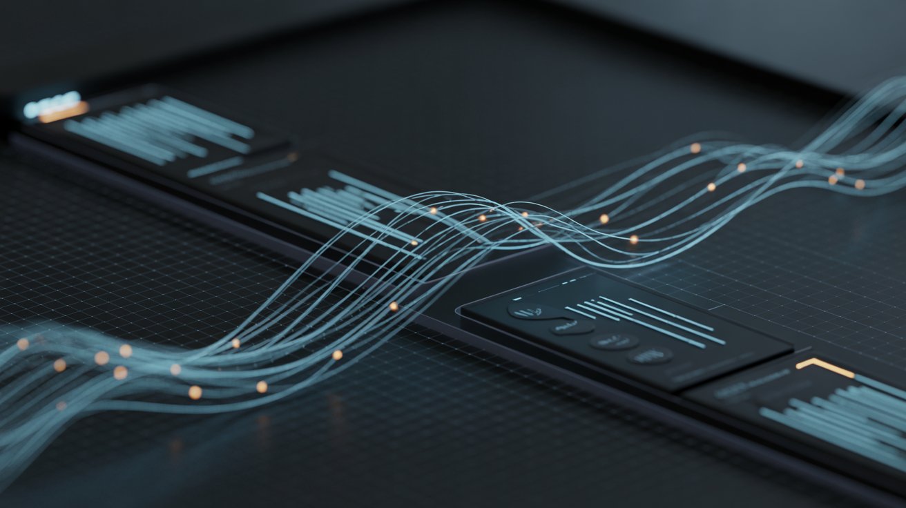Visualización abstracta de flujos de datos e interconexión de redes IoT — el sistema nervioso de Nodara